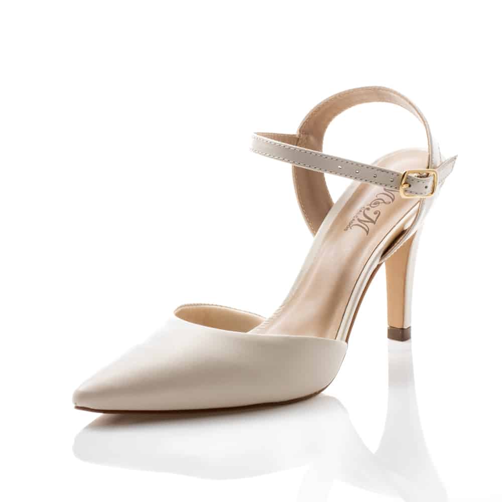 Scarpin Couro Off White