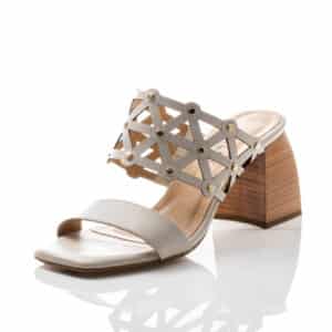 Tamanco Couro Off White